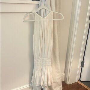 Ramy Brook Cream Pleated Kids Dress